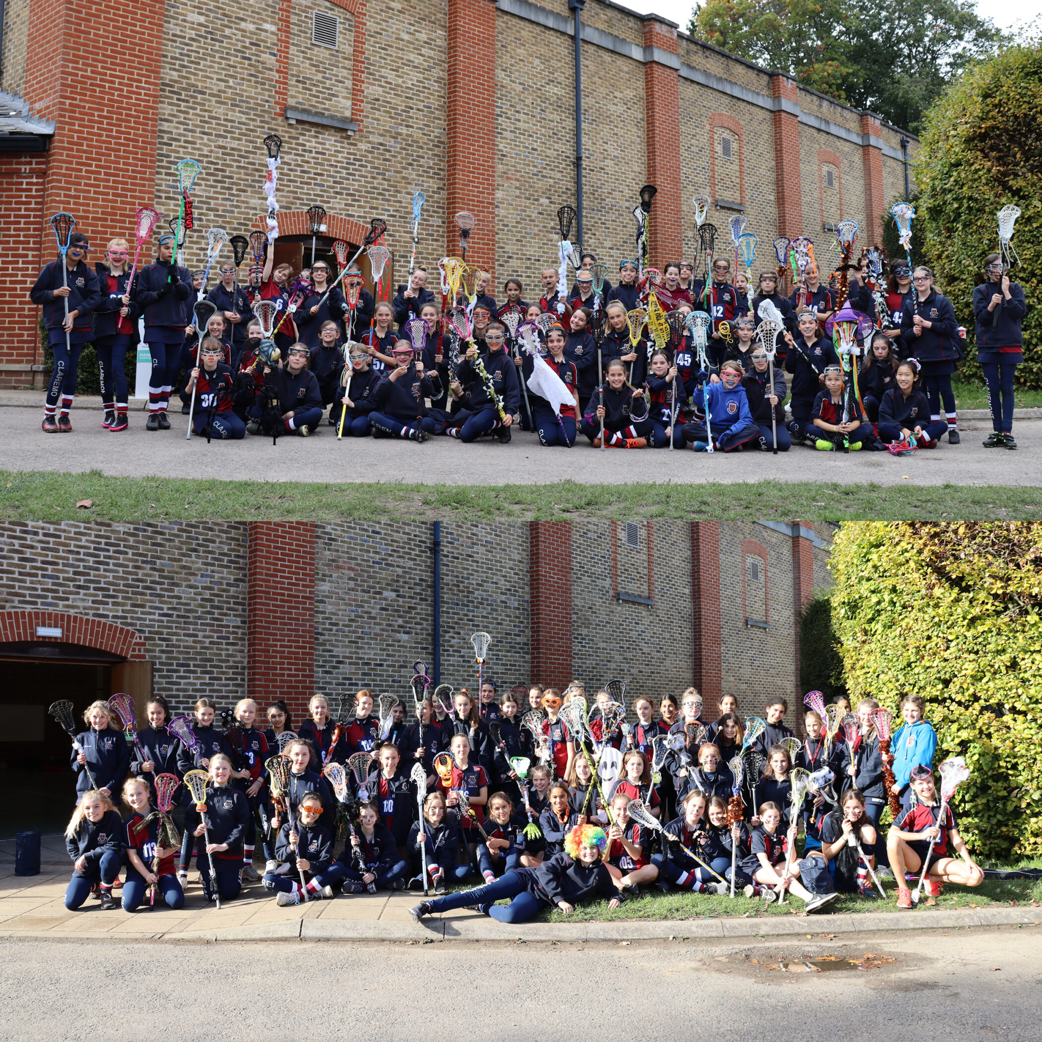 Y7 & Y8 lacrosse sticks collage