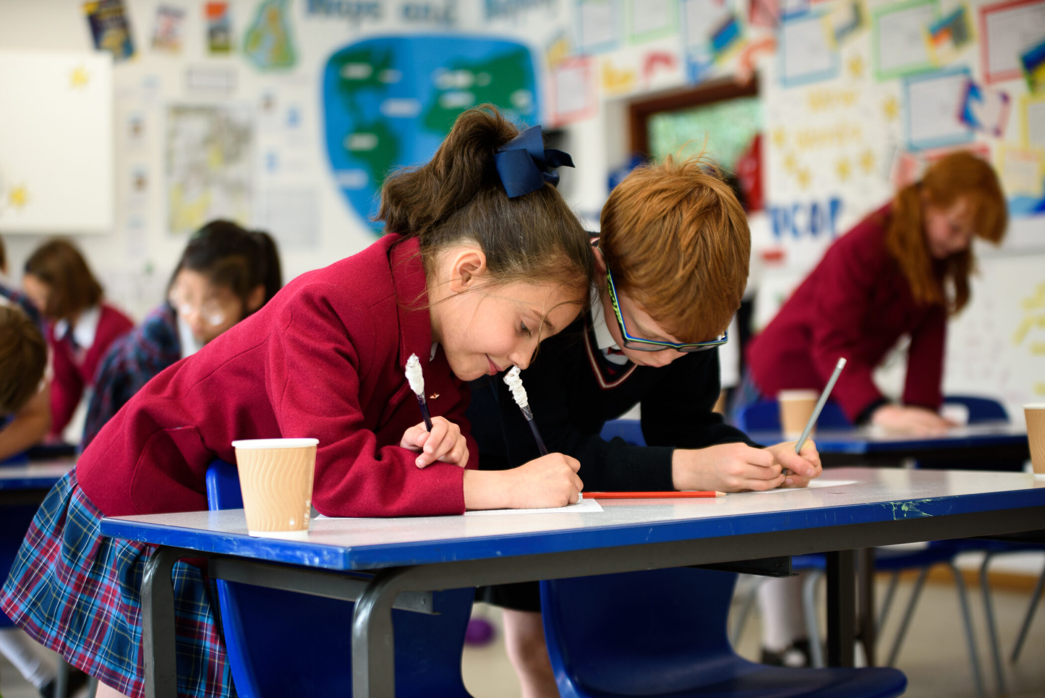 Prep School pupils in science lesson