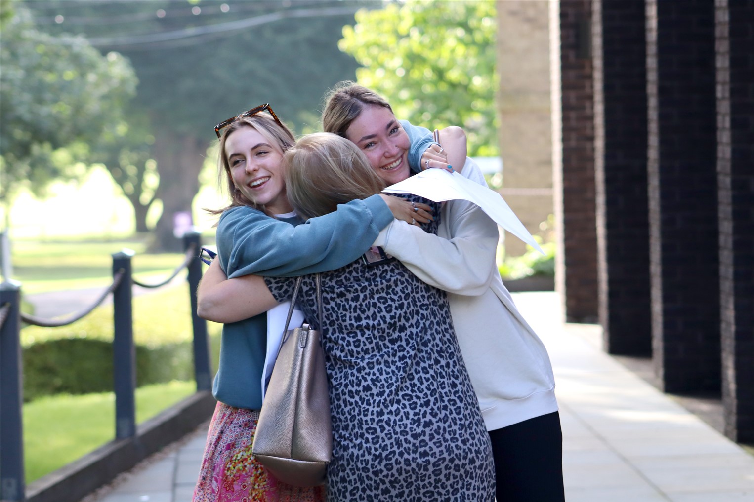 Students celebrate A level results day